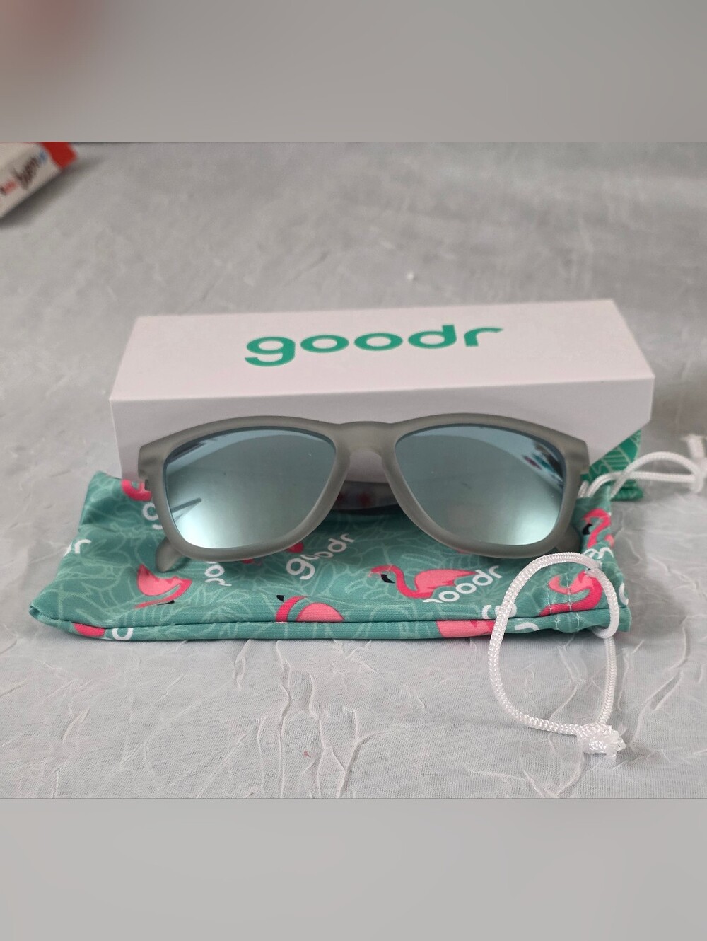 Goodr Run City Chicago Sunglasses in box
